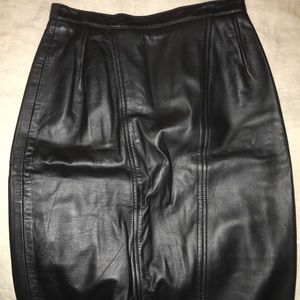 Genuine Leather Skirt